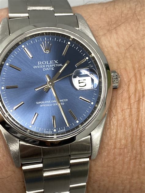 2001 rolex oyster perpetual blue dial|Rolex Oyster Perpetual watch price.